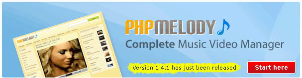 PHP Melody - Complete Music Video Manager